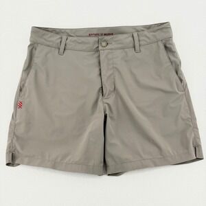 Rhone Commuter Performance Shorts Men 30 Khaki Tan Solid Lightweight Excellent